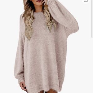 Soft sweater dress with pockets